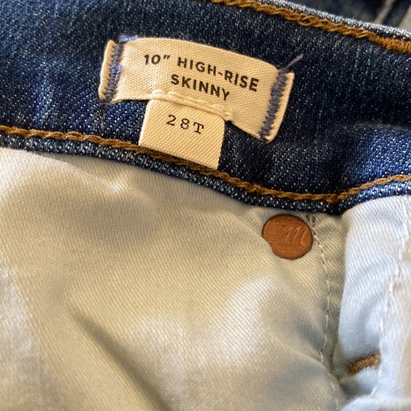 NEW MADEWELL 10” HIGH RISE SKINNY JEANS MA621 WENDOVER WASH - Picture 12 of 12